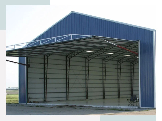 Прямо стенные ангары в Мегионе