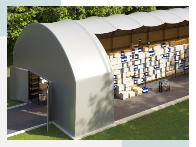Тентовые ангары в Мегионе