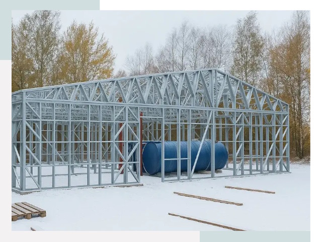 Металлические ангары в Мегионе