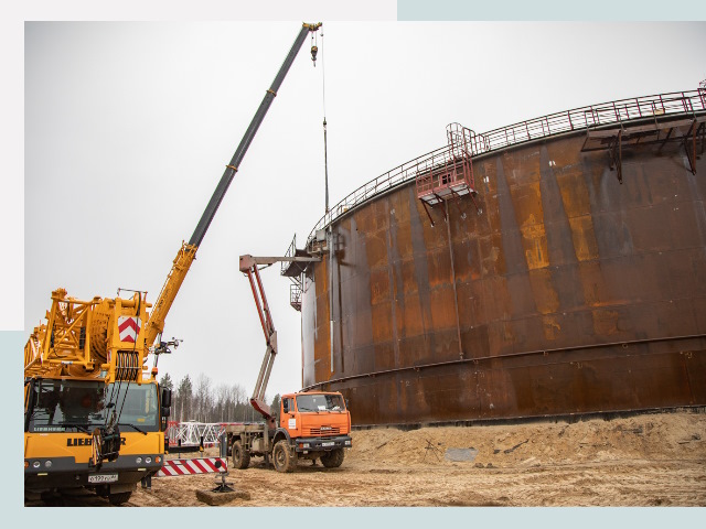 Монтаж резервуаров в Мегионе от 626 руб. за м³