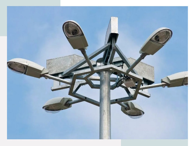 Монтаж осветительных мачт в Мегионе