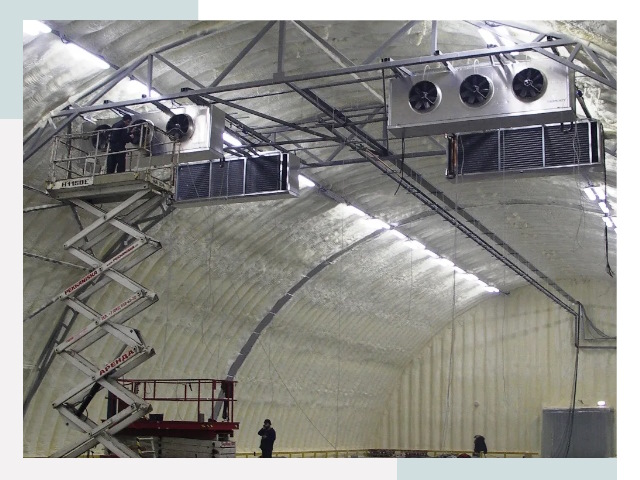 Оснащение ангаров в Мегионе