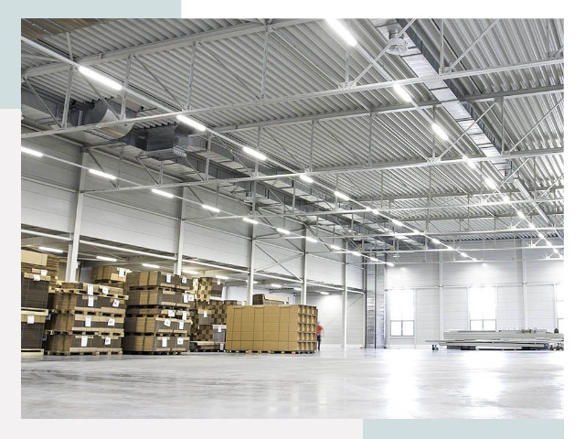 Освещение ангаров в Мегионе