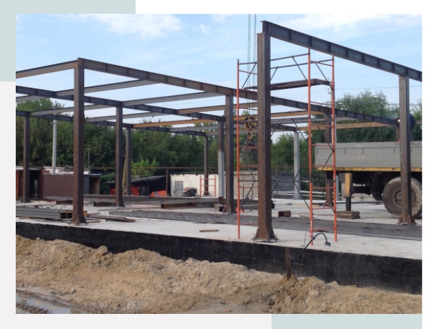 Фундамент для ангаров в Мегионе