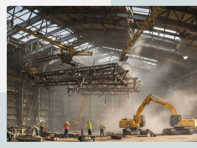 Демонтаж ангаров в Мегионе от 626 руб. за м²